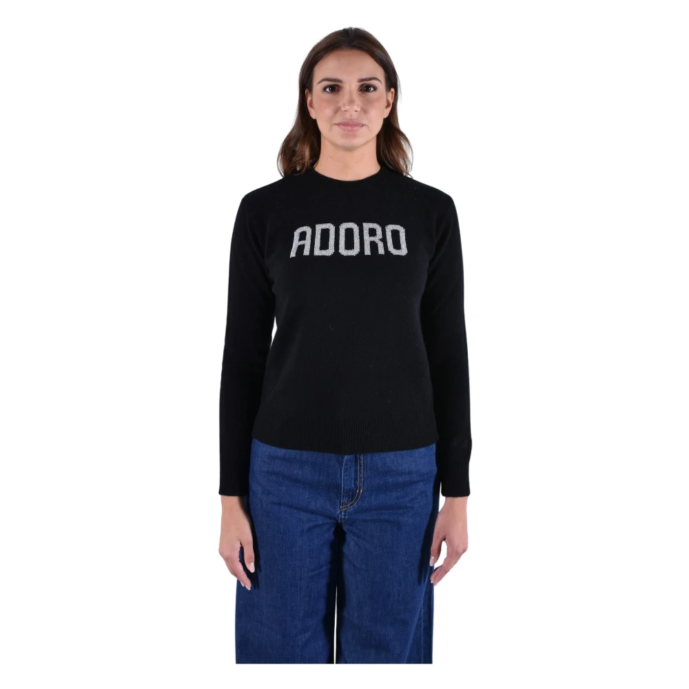 Mc2 Saint Barth Women's Blue New Queen Crewneck Jumper - Round-Neck Knitwear - Xs - Knitwear