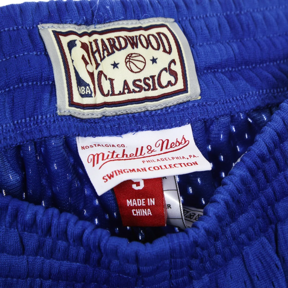 Mitchell & Ness NBA Swingman Basketball Shorts Hardwood Classics Blue Heren