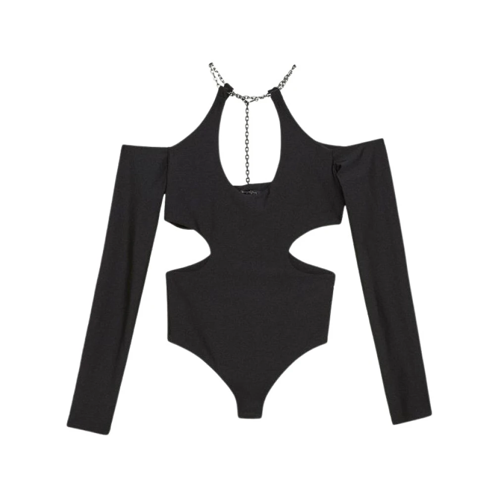 Patrizia Pepe Femme Noir Tops, Taille: 36 Fr Body
