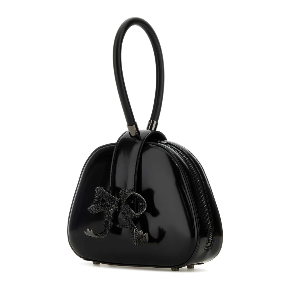 Self Portrait Stijlvolle zwarte leren handtas Black Dames