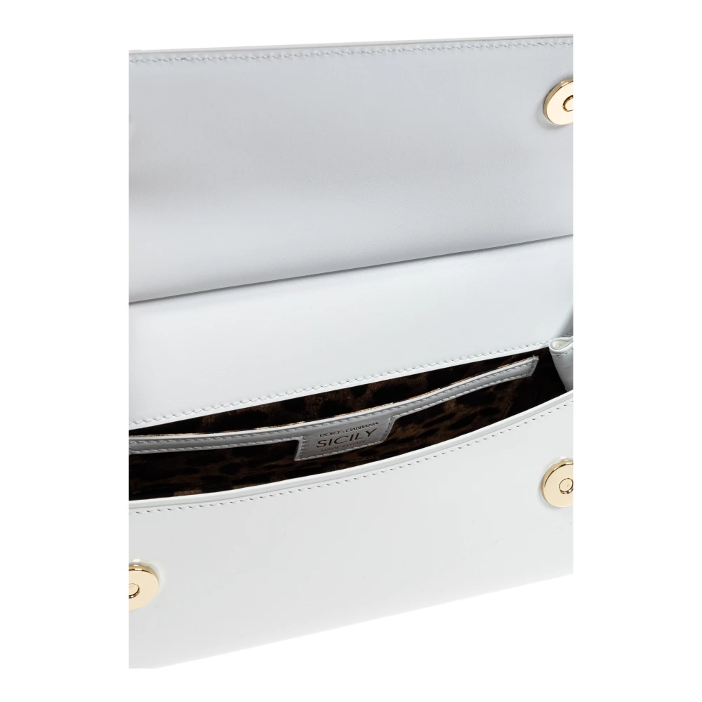 Dolce & Gabbana Sicily Schoudertas White Dames
