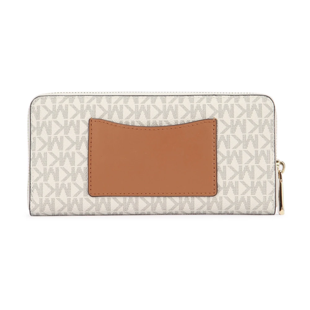 Michael Kors Zak Continental Portemonnee Beige Dames