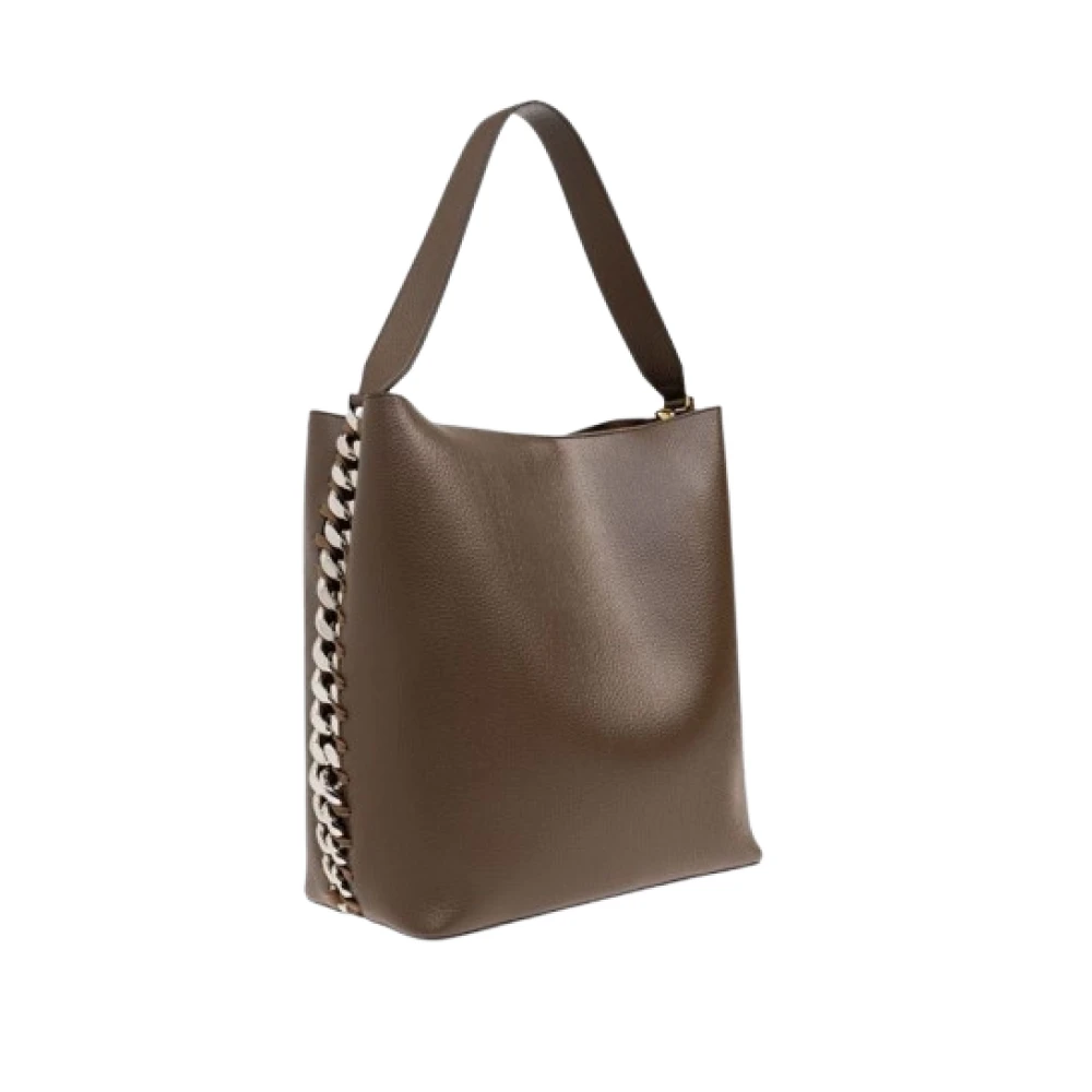 Stella Mccartney Geëmbosseerde Korrelige Tote Tas Brown Dames