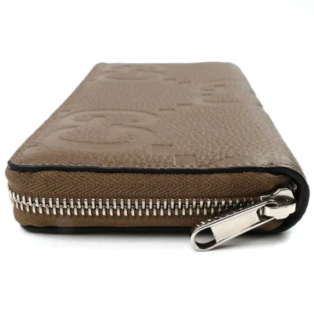 Gucci Vintage Pre-owned Leather wallets Brown Dames