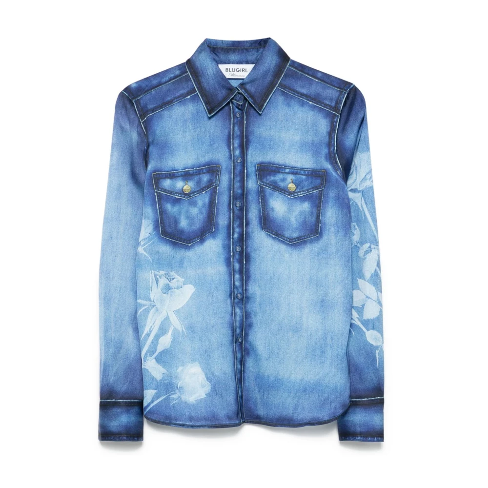 Blouses & Shirts > Denim Shirts - - Blugirl - Modalova