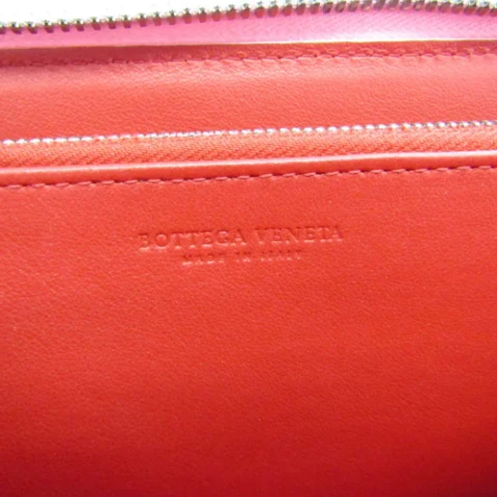 Bottega Veneta Vintage Pre-owned Leather wallets Pink Dames