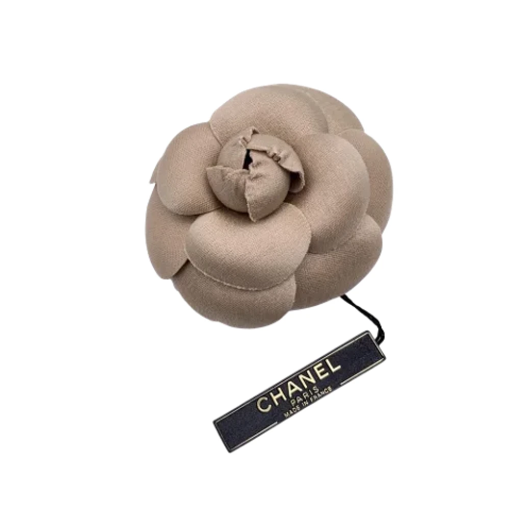 Chanel Vintage Pre-owned Tyg chanel-smycken Beige, Dam