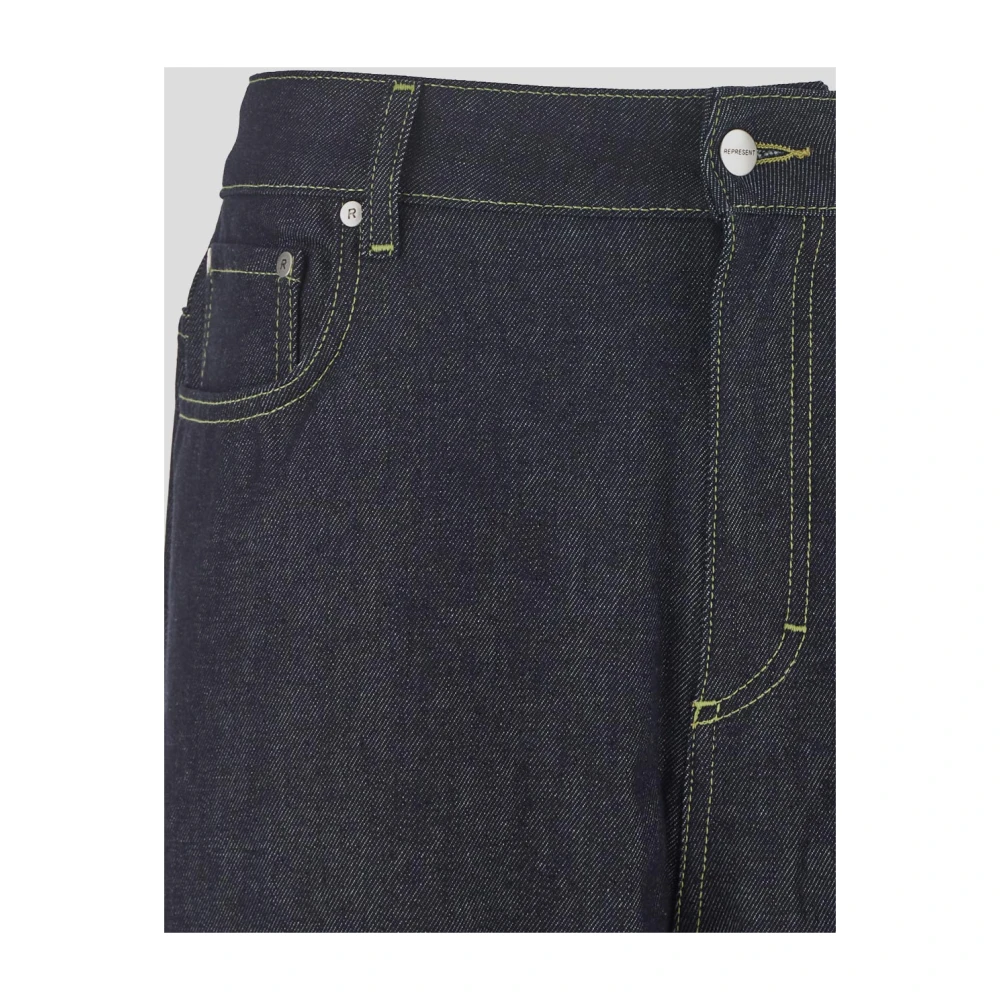Represent Veelzijdige Split Denim Jeans voor Heren Blue Heren