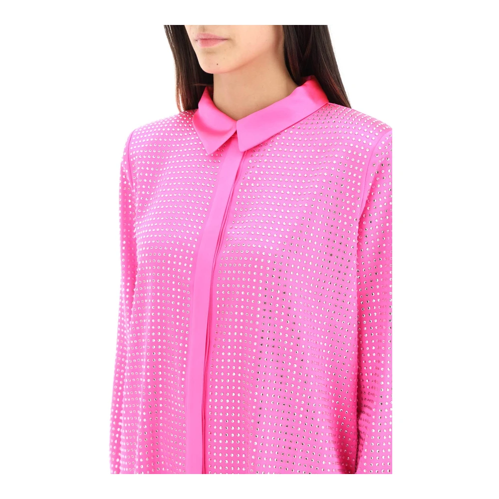 Self Portrait Shirt Dresses Pink Dames