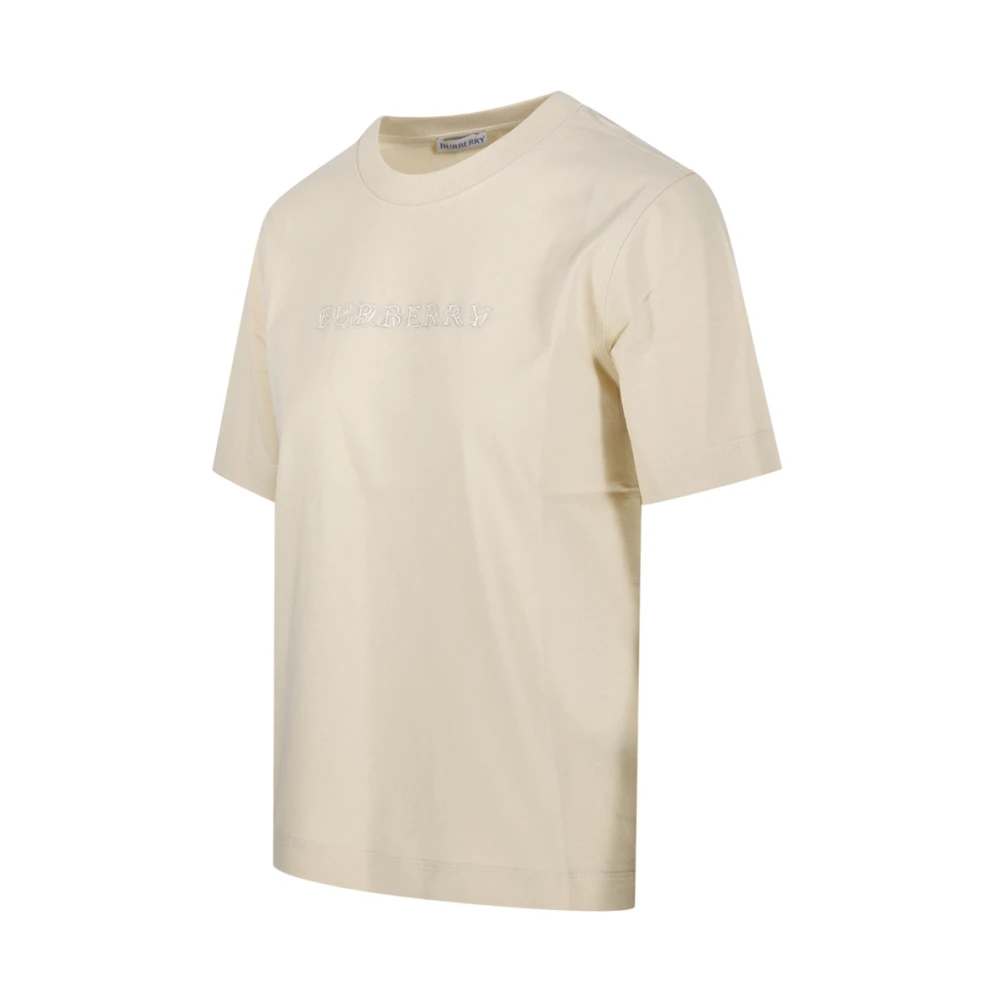 Burberry SIC T-shirt met kaarsenprint Beige Dames