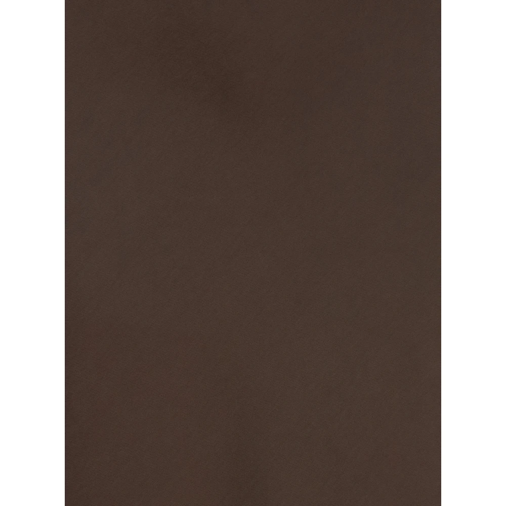 Plain Units Bruine Lange Rok met Volant Detail Brown Dames