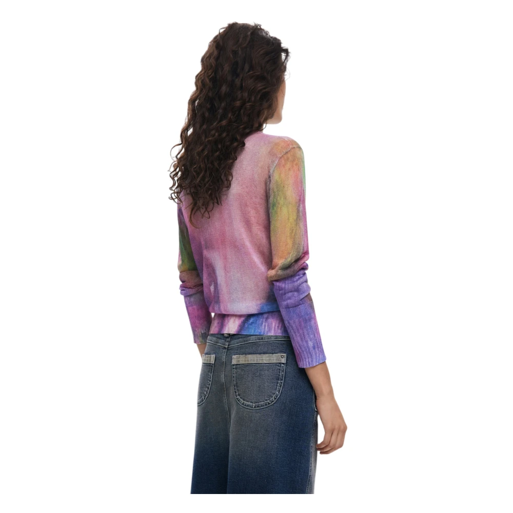 Desigual Lila Longsleeve T-shirt Multicolor Dames