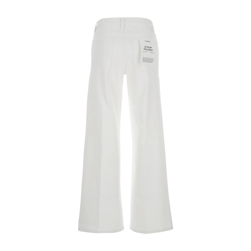 Frame Witte Palazzo Broek van Katoen White Dames