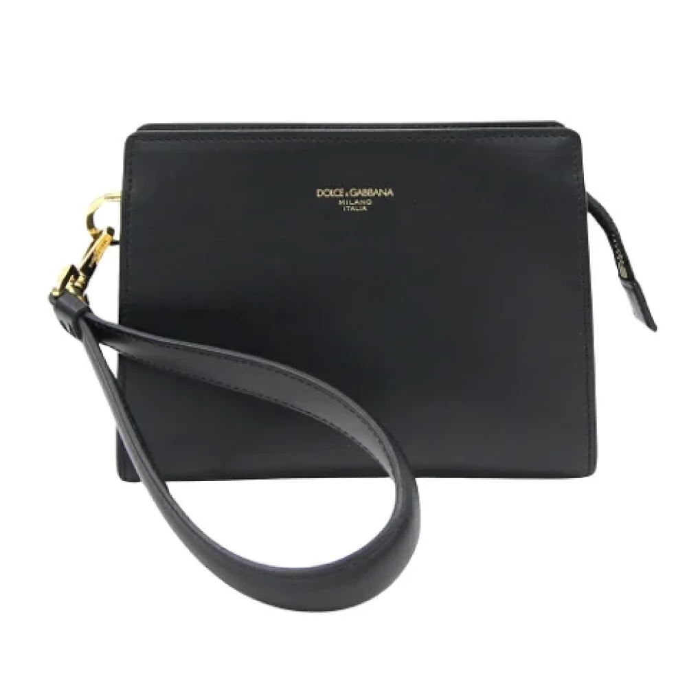 Dolce & Gabbana Pre-owned Leather clutches Black Dames