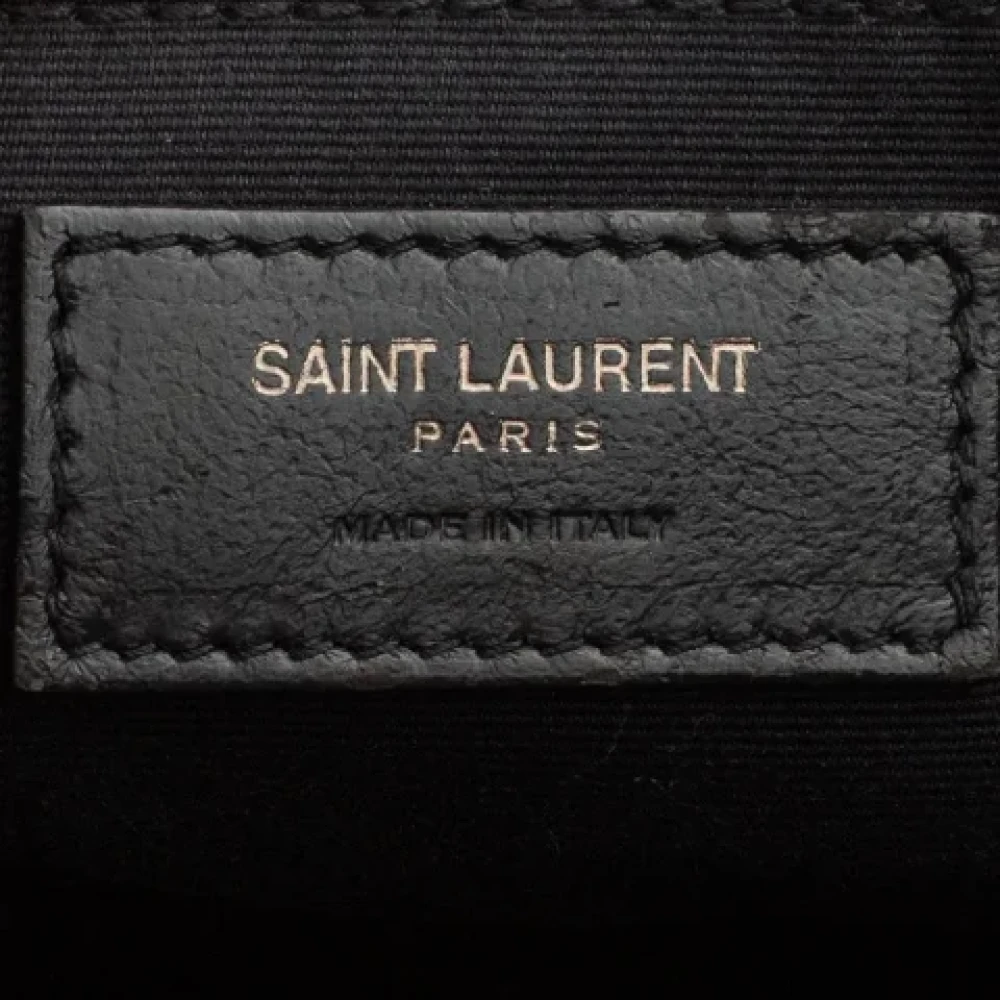 Yves Saint Laurent Vintage Pre-owned Leather shoulder-bags Purple Dames