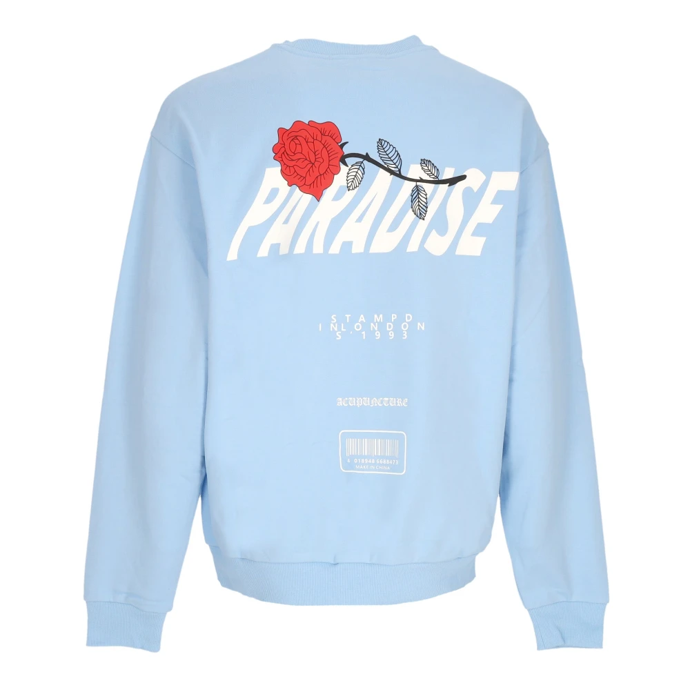 Acupuncture Lichte Crewneck Sweater Baby Blauw Blue Heren