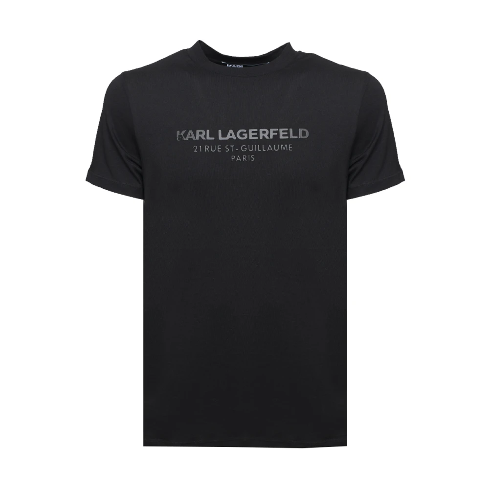 Karl Lagerfeld Zwart 3D Address T-Shirt Black Heren