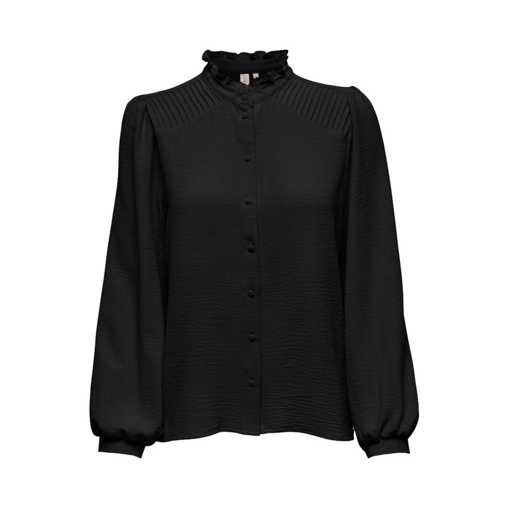 Only Plooi Shirt Zwart Freewear Black Dames