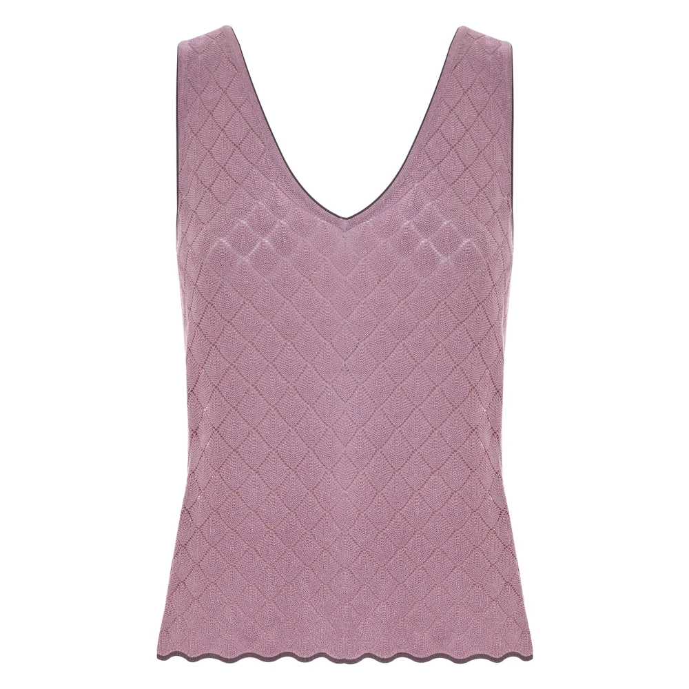 Kocca Stijlvolle mouwloze tops voor vrouwen Purple Dames