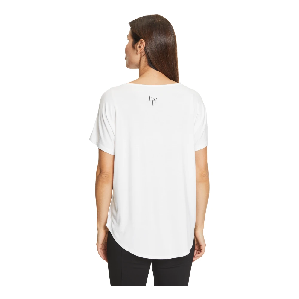 Betty Barclay Oversized V-hals Shirt White Dames