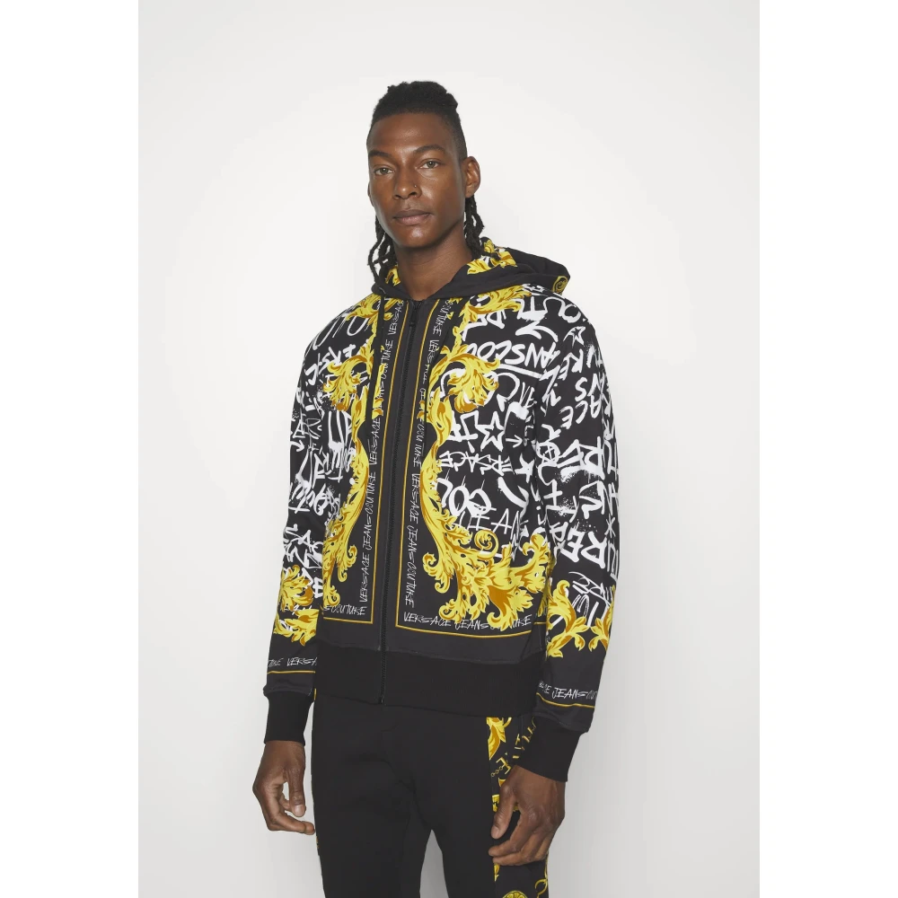 Versace Hoodie met graffiti print Multicolor Heren