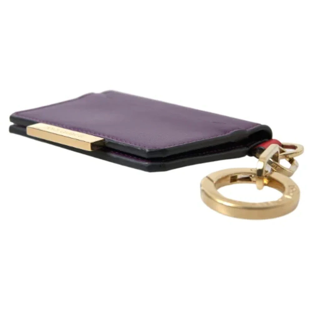 Dolce & Gabbana Pre-owned Canvas wallets Purple Dames