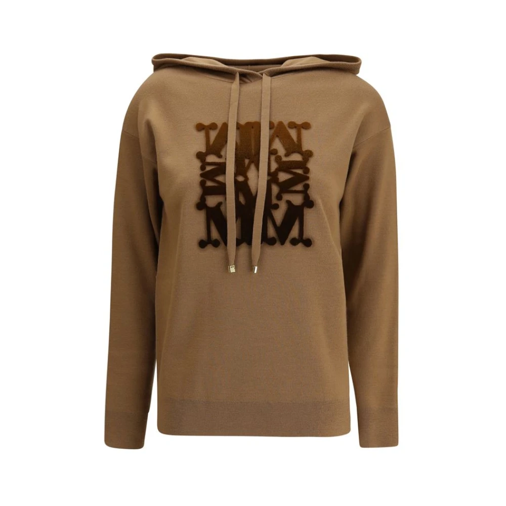 Max Mara Women's Beige Hoodies, M, Taddeo Hoodie