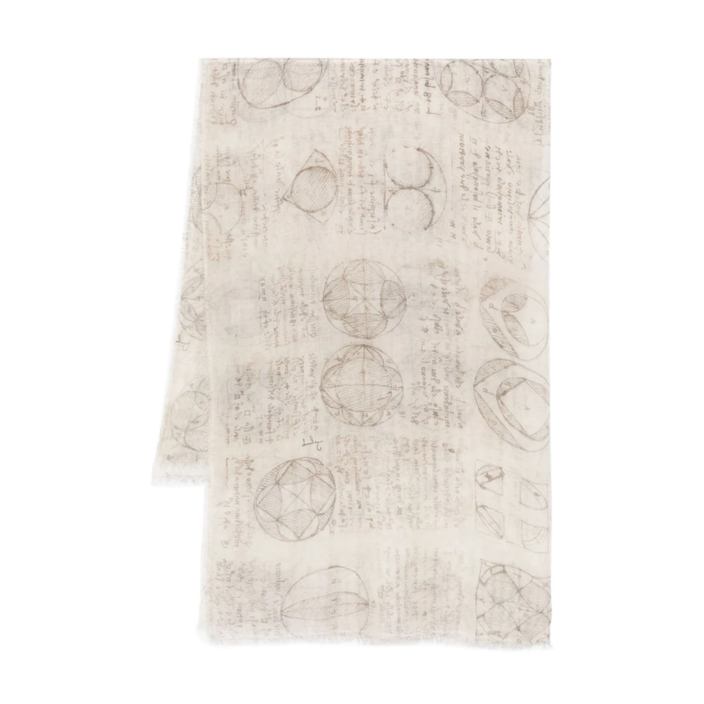 Faliero Sarti Grijze Sjaal Damesaccessoires Beige Dames