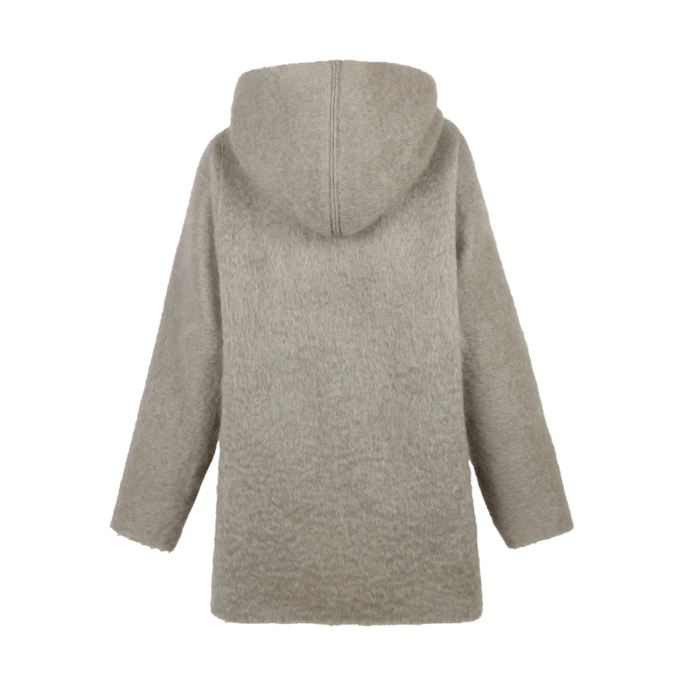 Cortana Ciel grijze mohair hoodie Gray Dames