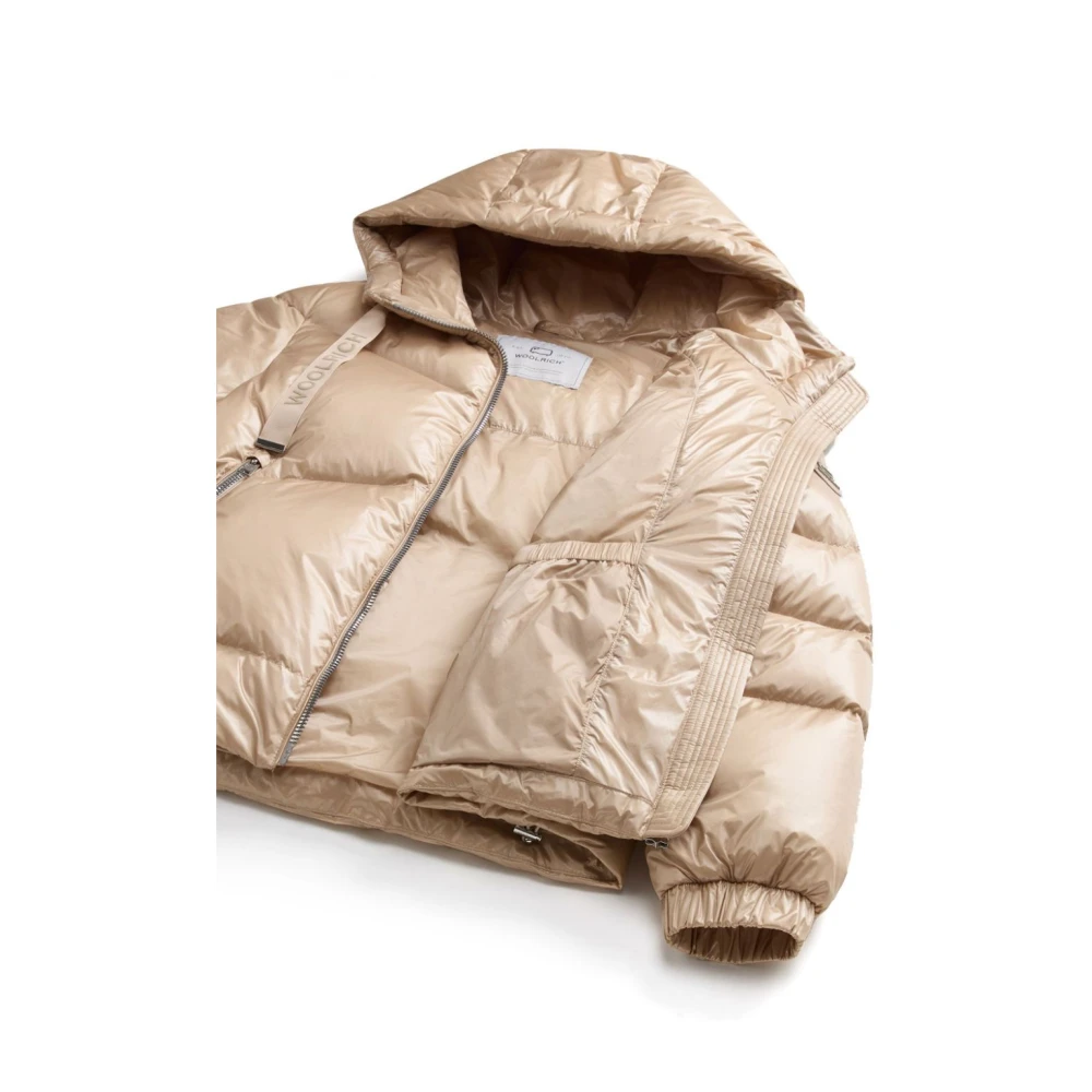 Woolrich Witte Jas voor Stijlvolle Outfits White Dames