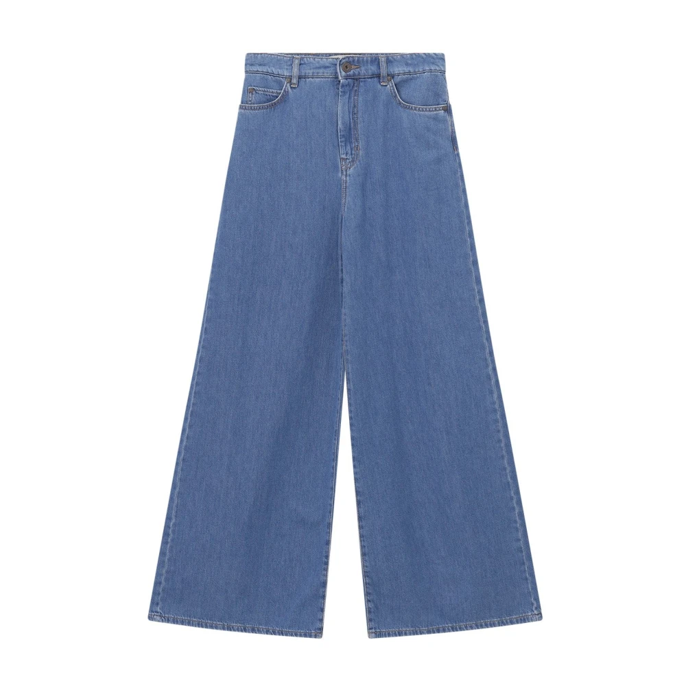 Weekend Max Mara Femme Bleu - Wide Jeans - Jeans - Taille: 36 Fr
