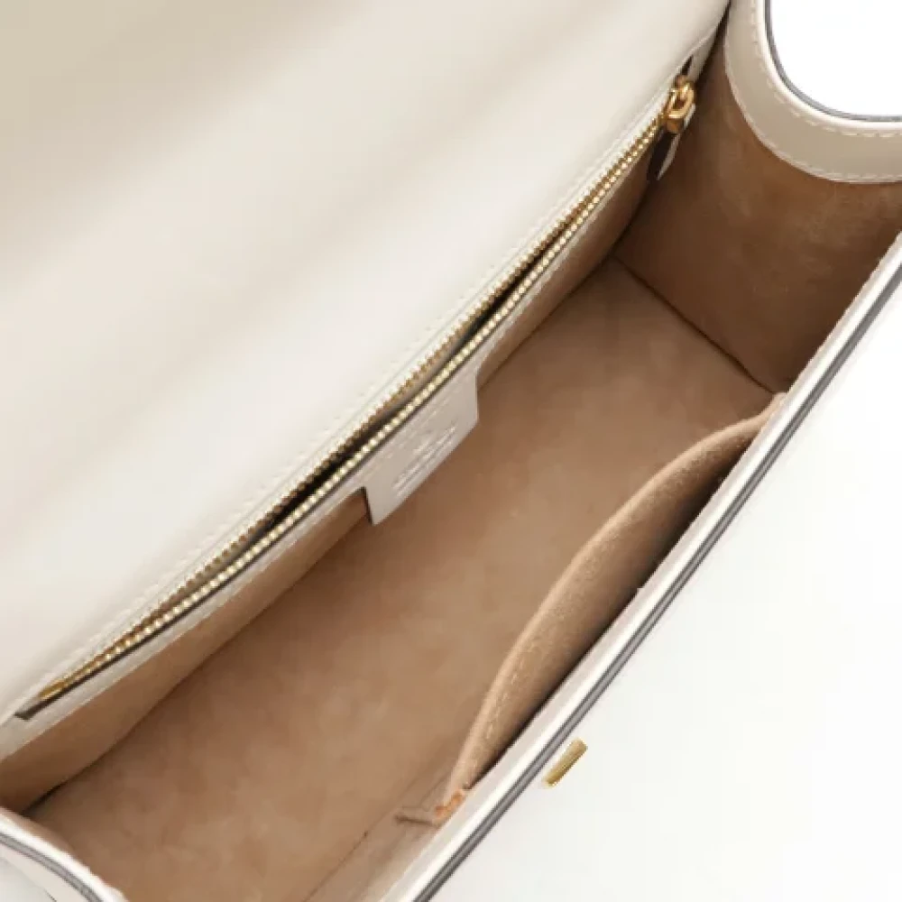 Gucci Vintage Pre-owned Leather gucci-bags White Dames