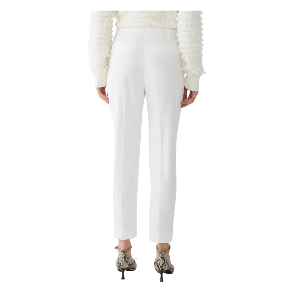 Iblues Witte Broek Stretch Jersey Broek White Dames