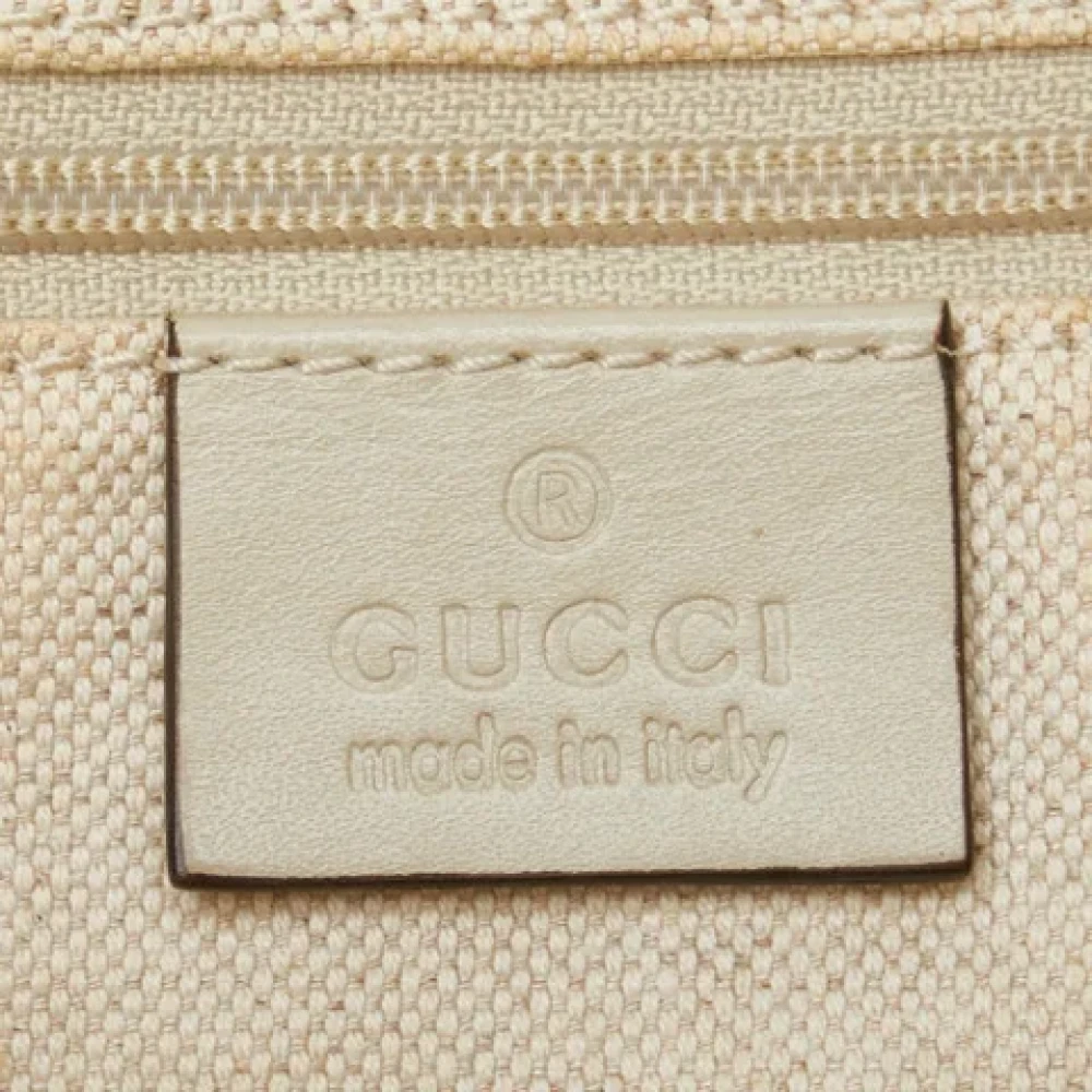 Gucci Vintage Pre-owned Canvas handbags White Dames