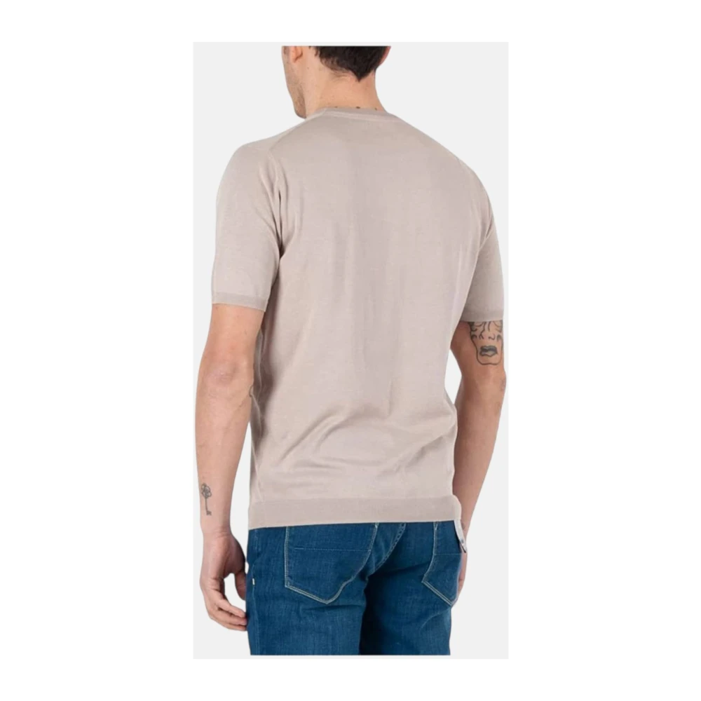 People of Shibuya Korte Mouw T-shirt Beige Heren