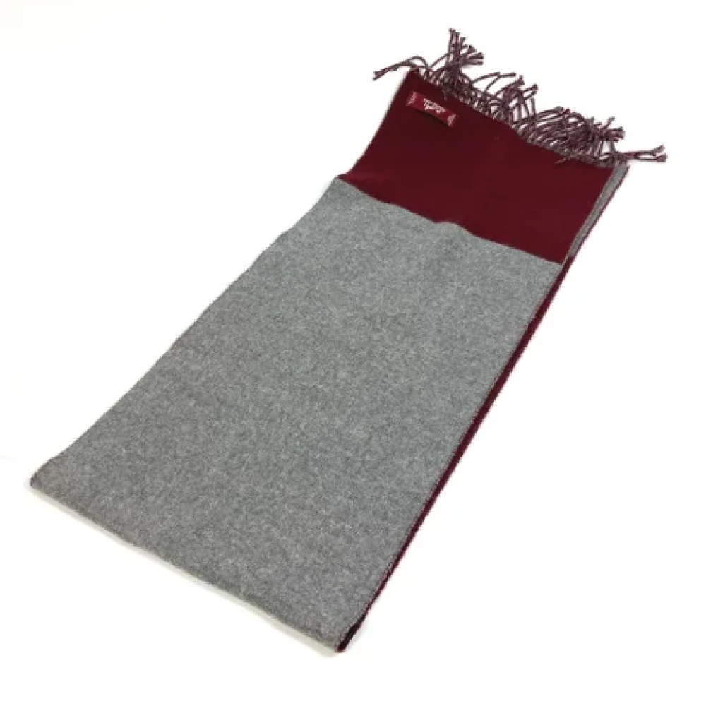 Hermès Vintage Pre-owned Fabric scarves Gray Dames
