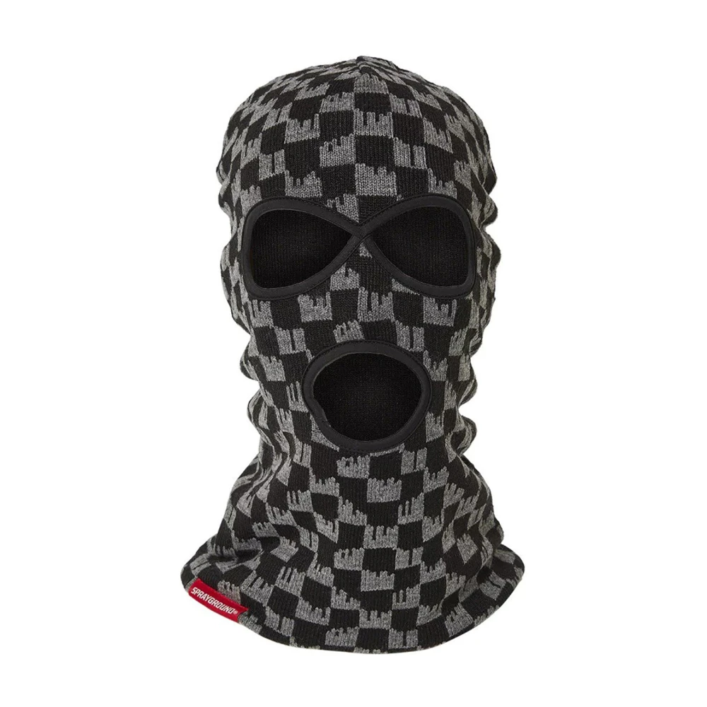 Sprayground Unisex Black Accessories, One Size, Drench Ski Mask