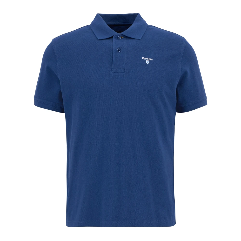 Barbour Men's Blue Polo Shirts, M, Sports Polo