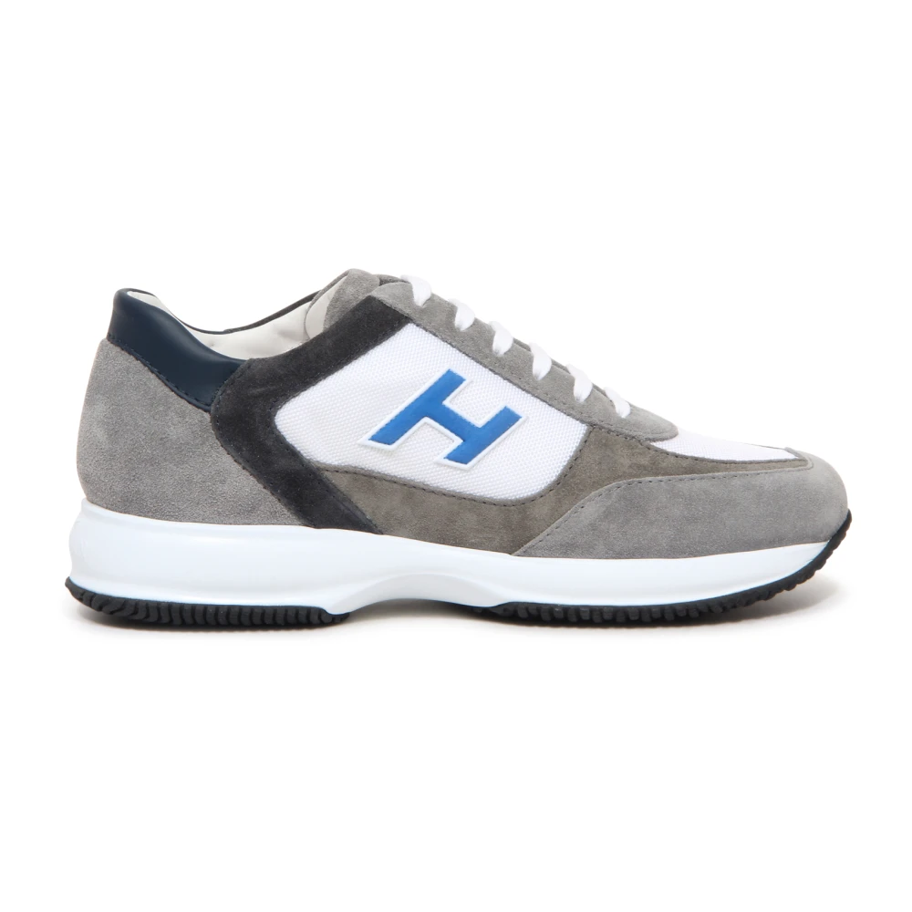 Hogan Interactive H Flock QH6 Sneakers Heren Schoenen Grijs