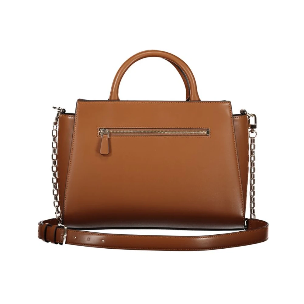 Guess Bruine Polyethyleen Handtas Brown Dames
