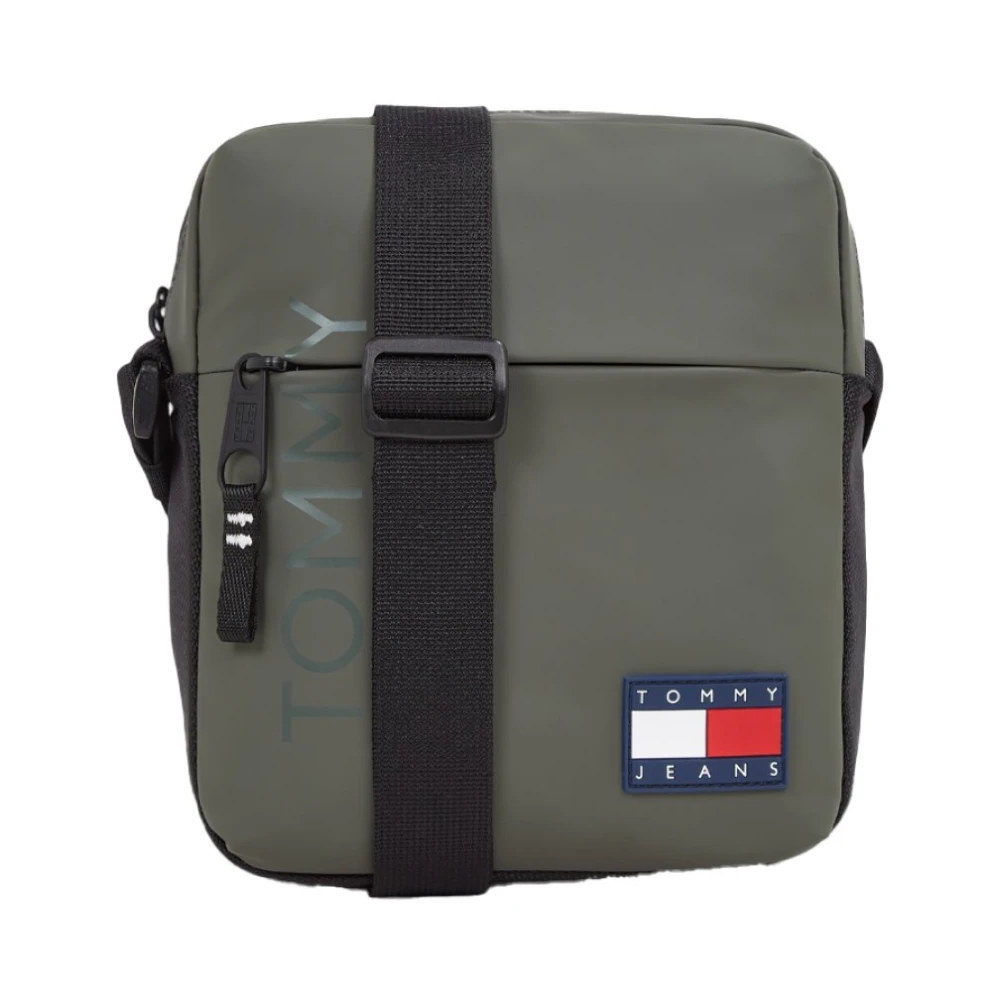Tommy Jeans Groene Schoudertas Patched Logo Green Heren
