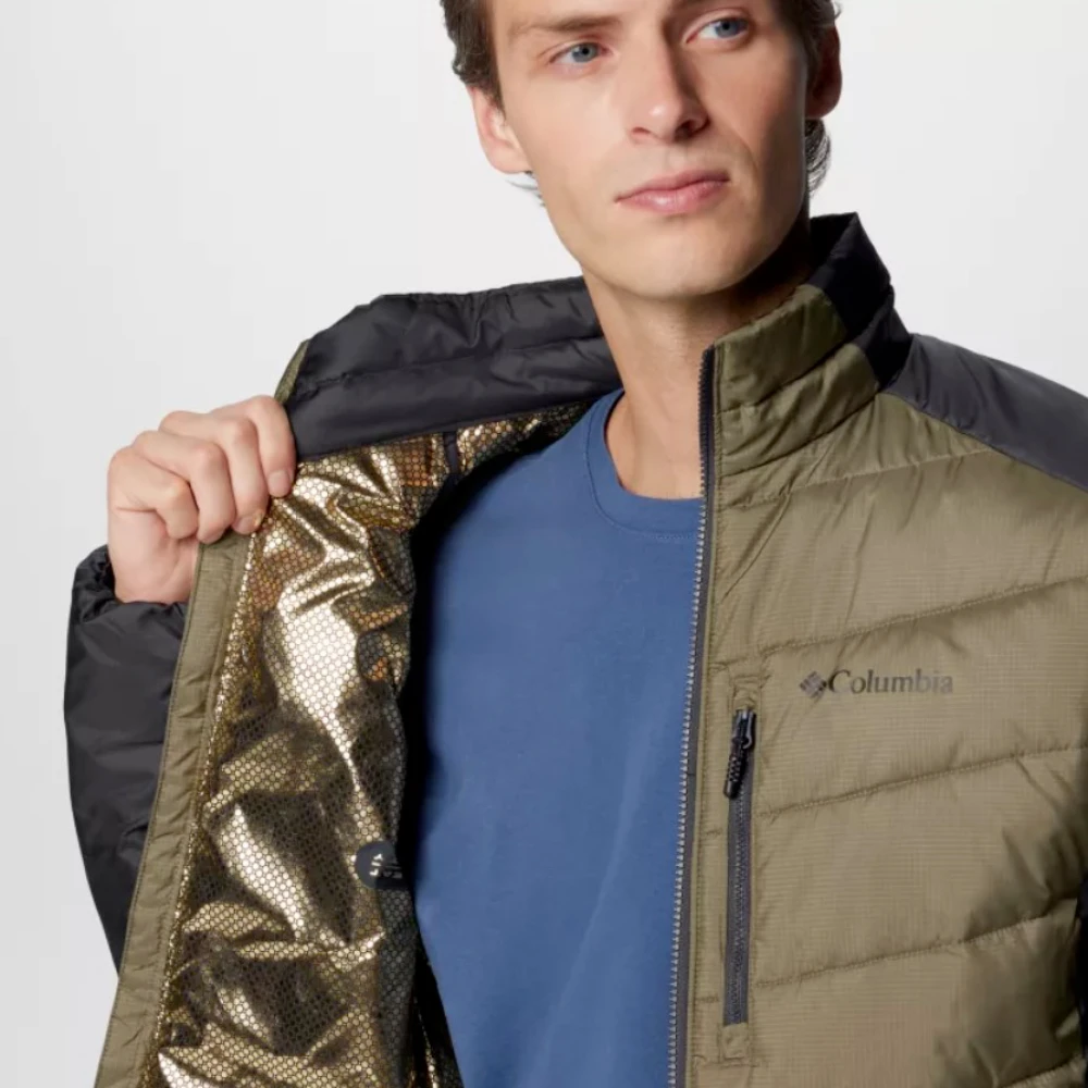 Columbia Groene Reflecterende Geïsoleerde Jas Green Heren