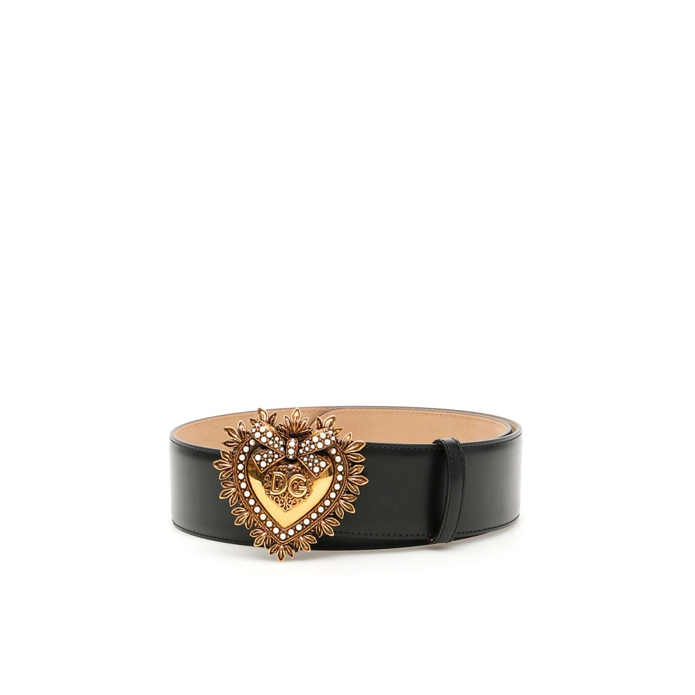 Dolce & Gabbana Women's Black Devotion Belt