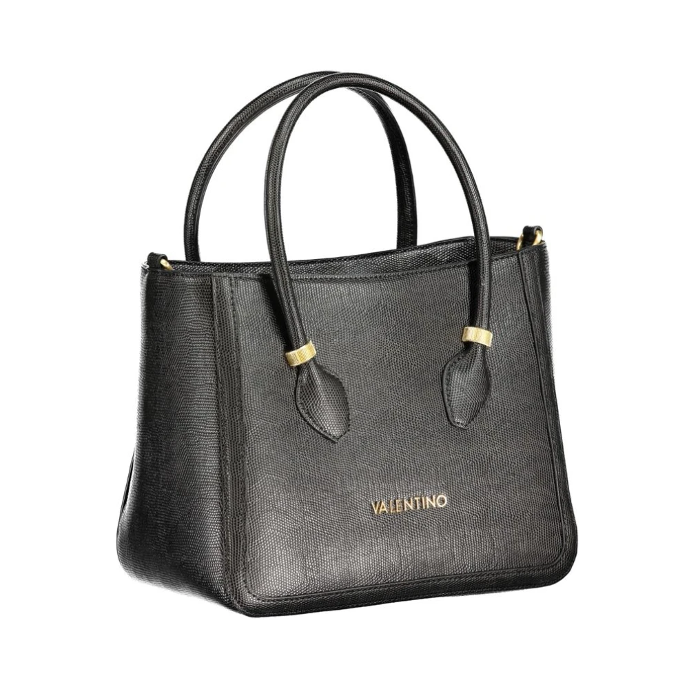 Valentino by Mario Valentino Zwarte polyethyleen handtas met schouderband Black Dames