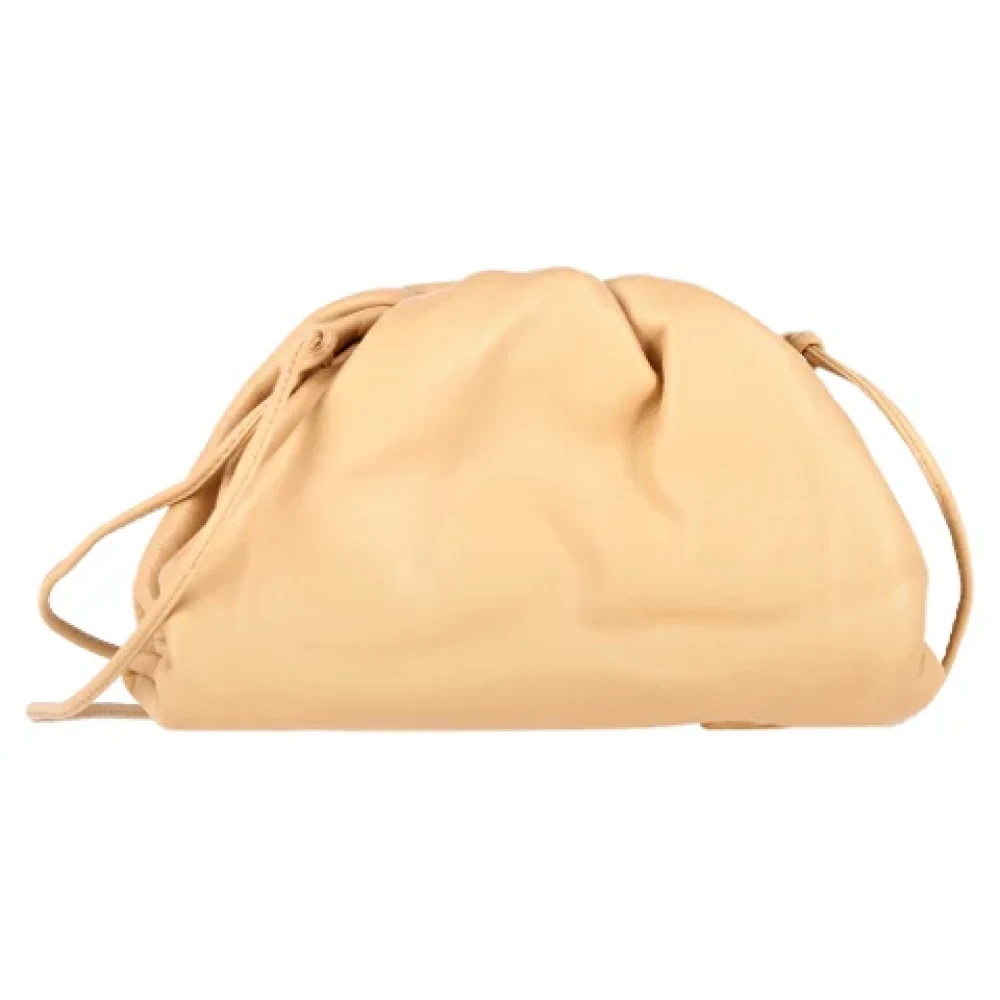 Bottega Veneta Vintage Pre-owned Leather pouches Yellow Dames