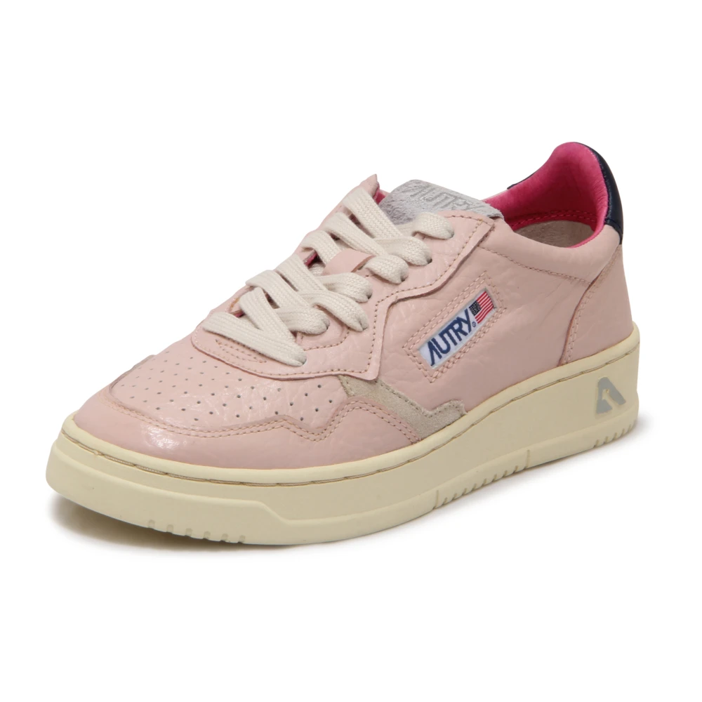 Autry Women's Pink Sneakers, 4 Uk, Medalist Low