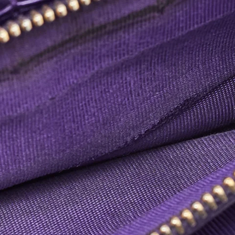 Prada Vintage Pre-owned Leather wallets Purple Dames