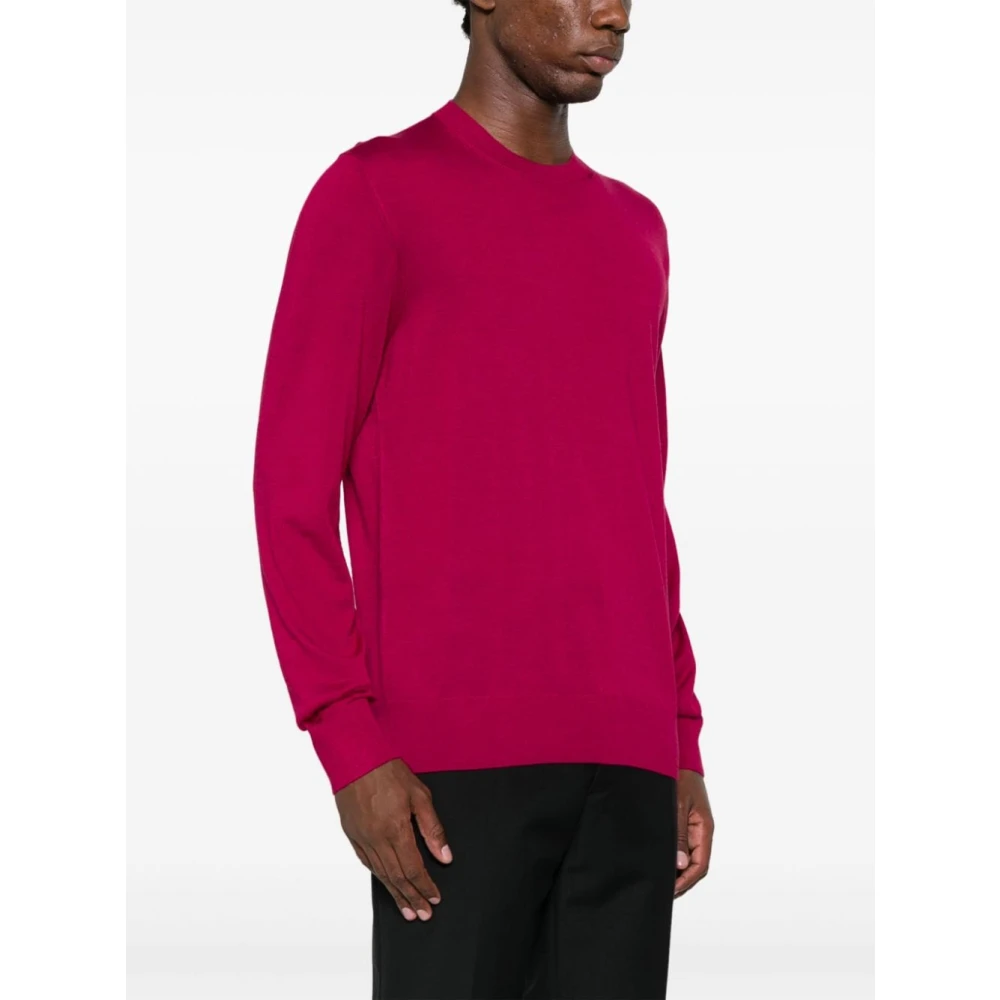 Dsquared2 Kersenrode Fijngebreide Trui Red Heren