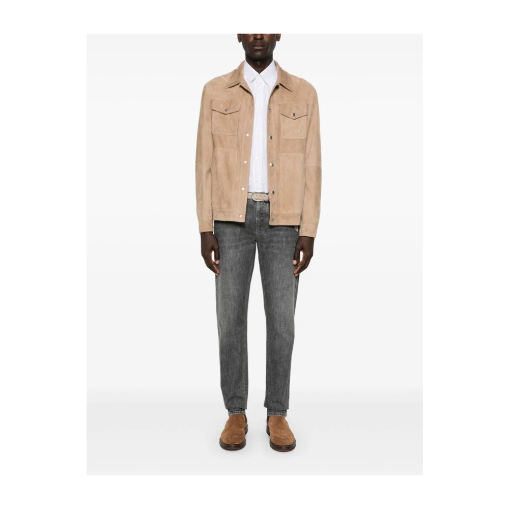 BRUNELLO CUCINELLI Elegante Overhemden Collectie White Heren