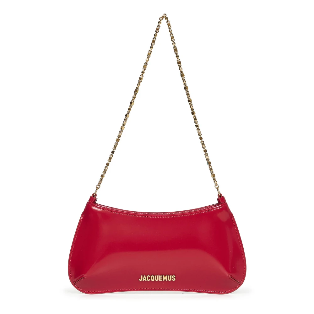 Jacquemus Red Le Petit Bisou Chaine Shoulder Bag - Female - Shoulder Bags - One Size - Bags